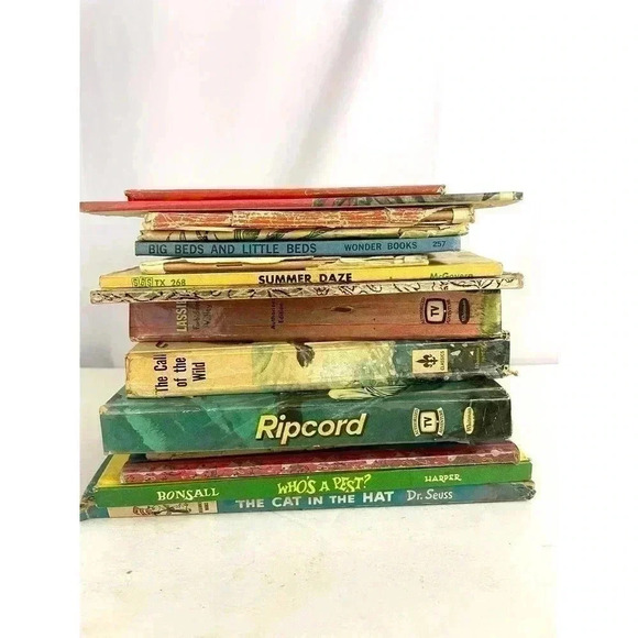 VTG Lot of 15 Children Books Assorted 60s 70s Cat in the Hat Jungle Book Kids - Picture 6 of 7